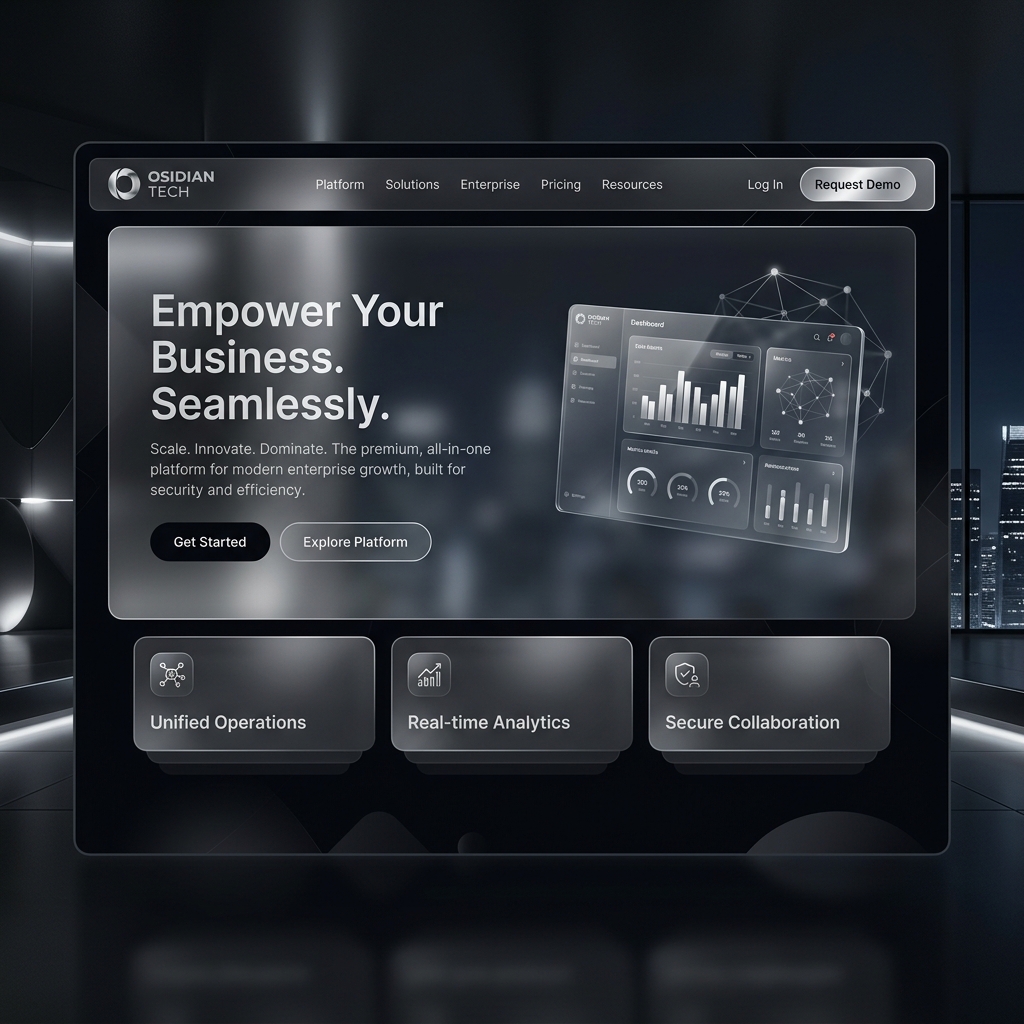 Link Pro Business Landing Page Mockup